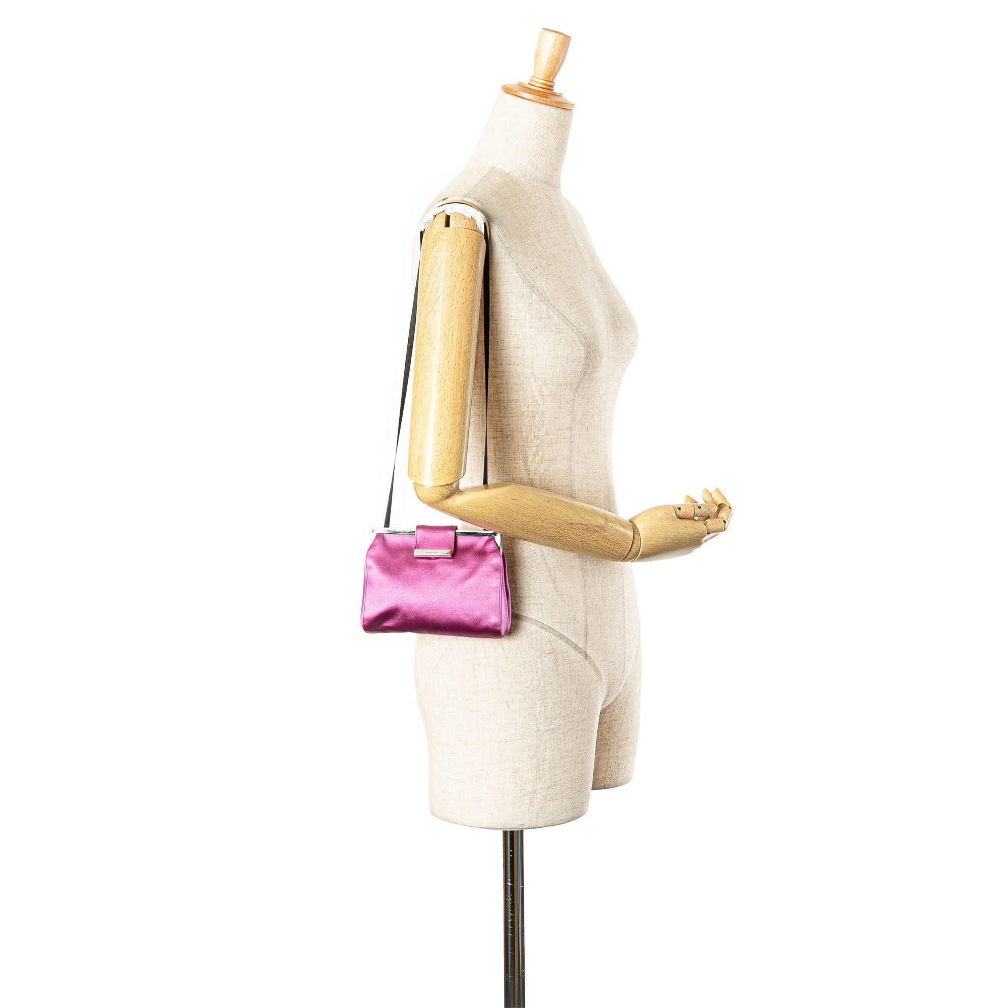 Miu Miu Miu Miu Satin Clasp Clutch on Strap Size ONE SIZE - 10 Thumbnail