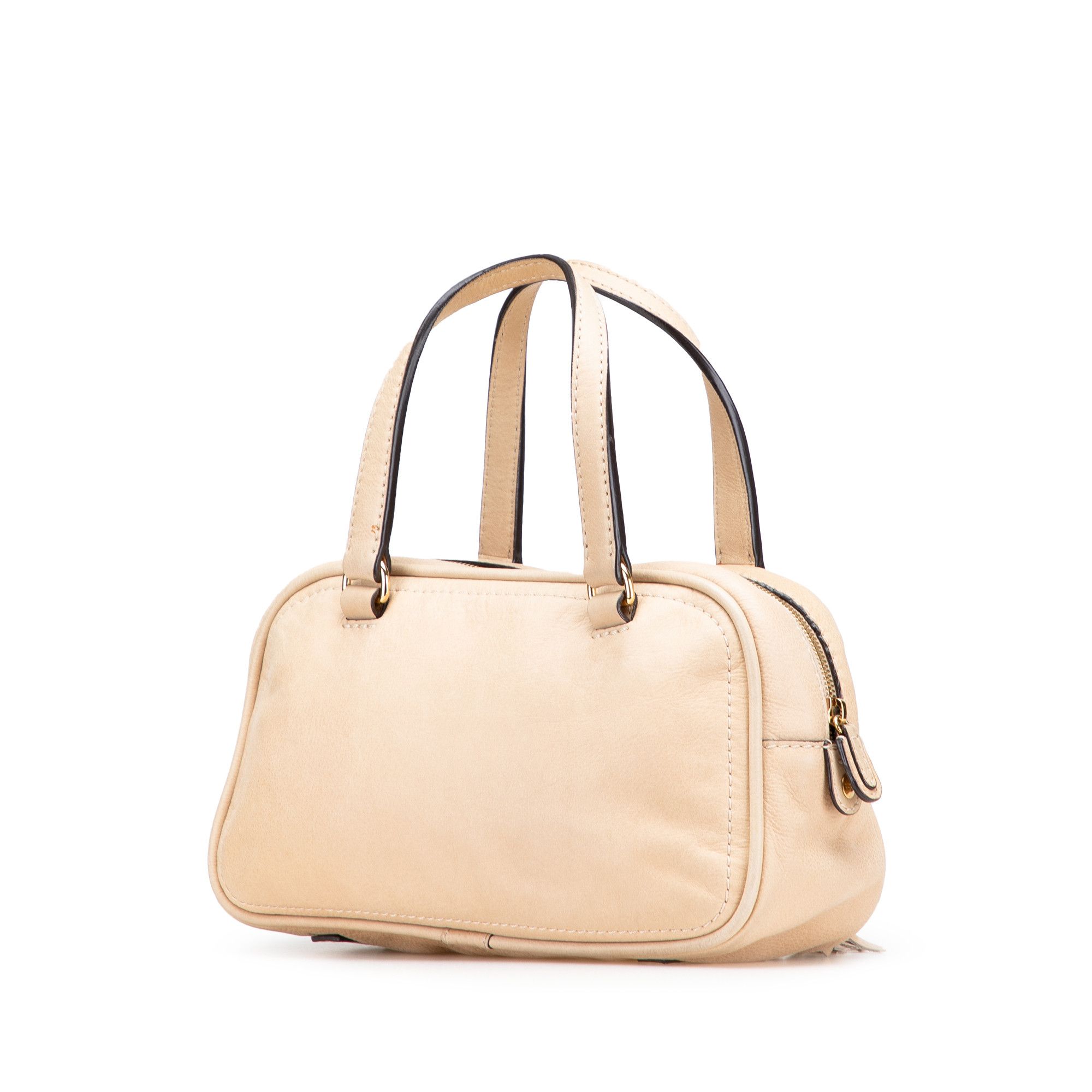 Loewe LOEWE Mini Anagram Leather Tassel Handbag Size ONE SIZE - 2 Thumbnail