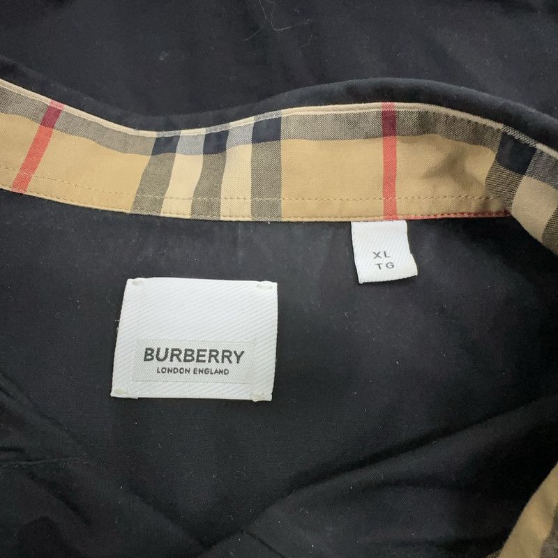 Burberry Burberry Black Slim Fit Short Sleeve Shirt 0079 Size US XL / EU 56 / 4 - 7 Thumbnail