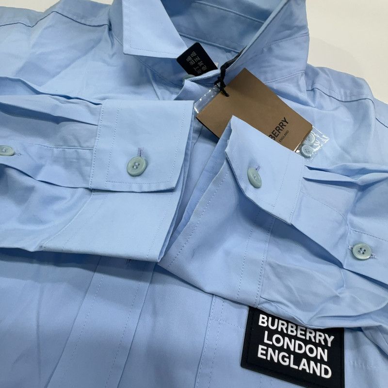Burberry Burberry Logo Decoration Long Sleeve Shirt 0079 Size US L / EU 52-54 / 3 - 14 Thumbnail