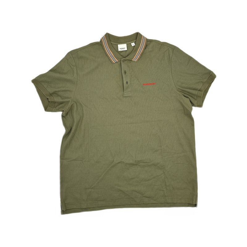 Burberry Burberry FW21 Logo Stripe Short Sleeve Polo Shirt 0079 Size US XXL / EU 58 / 5 - 8 Thumbnail