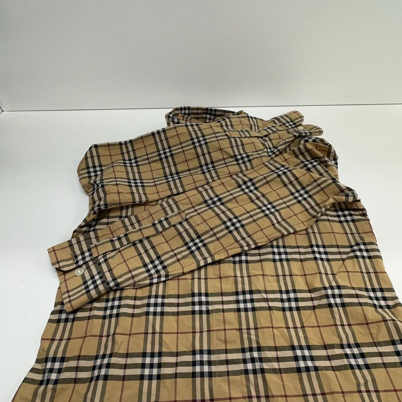 Burberry Burberry Cotton Long Sleeve Shirt in Khaki 0079 Size US XS / EU 42 / 0 - 10 Thumbnail