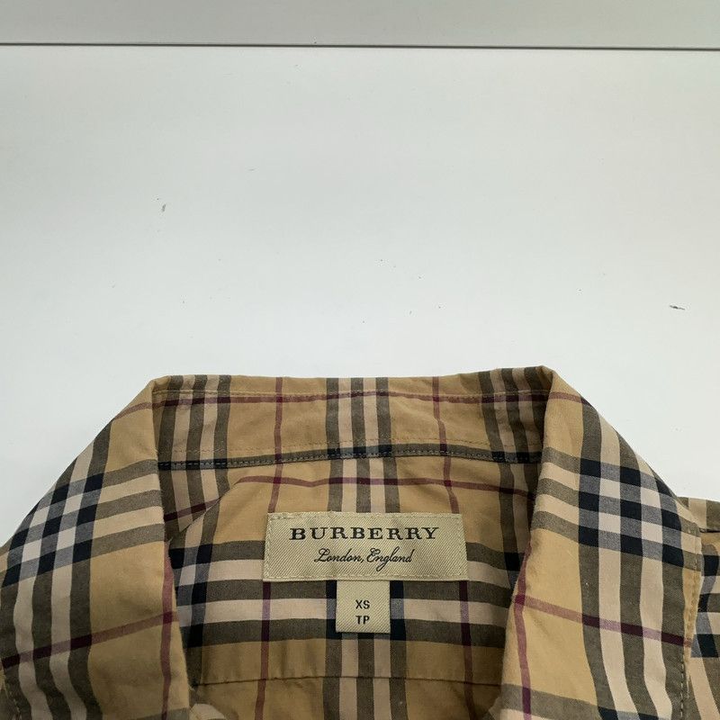Burberry Burberry Cotton Long Sleeve Shirt in Khaki 0079 Size US XS / EU 42 / 0 - 5 Thumbnail