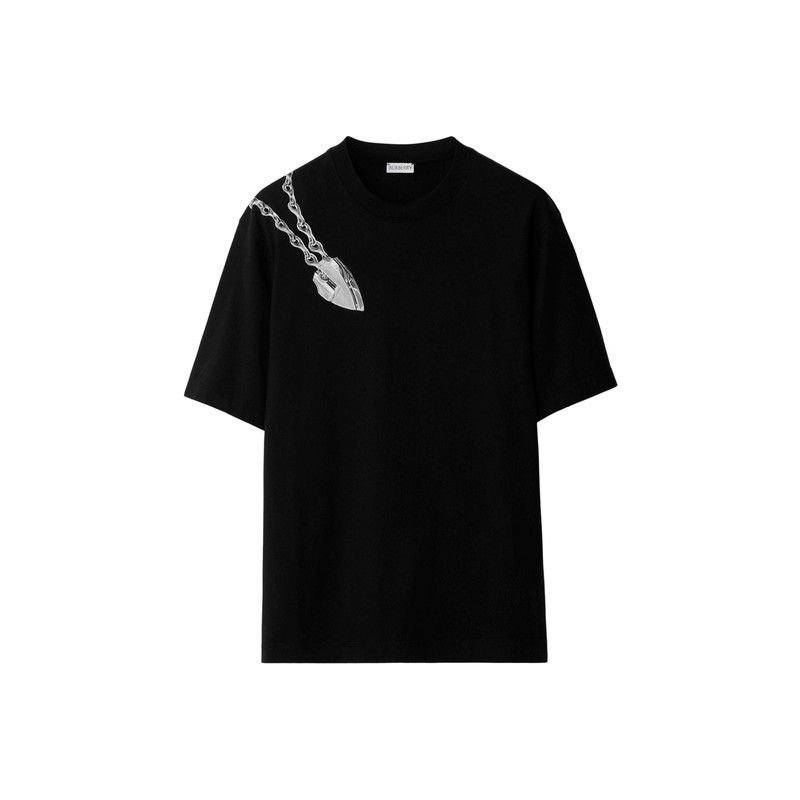Burberry Burberry Black Casual Short Sleeve T-Shirt 0079 Size US L / EU 52-54 / 3 - 9 Thumbnail