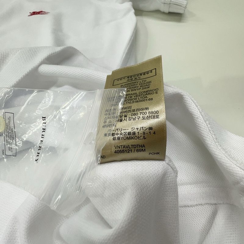 Burberry Burberry White Floral Embroidered Polo Shirt 0079 Size US S / EU 44-46 / 1 - 5 Thumbnail