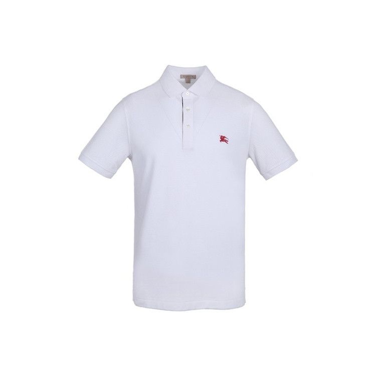 Burberry Burberry White Floral Embroidered Polo Shirt 0079 Size US S / EU 44-46 / 1 - 2 Thumbnail