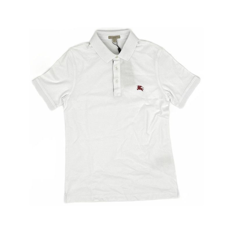 Burberry Burberry White Floral Embroidered Polo Shirt 0079 Size US S / EU 44-46 / 1 - 3 Thumbnail