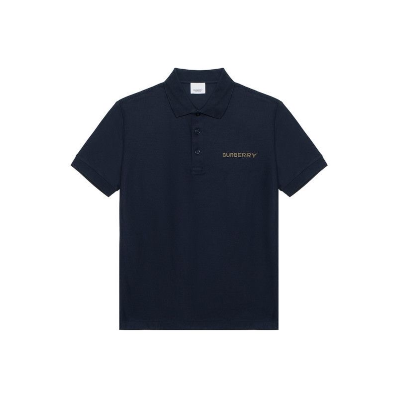 Burberry Burberry SS24 Navy Logo Embroidered Polo Shirt 0079 Size US S / EU 44-46 / 1 - 3 Thumbnail