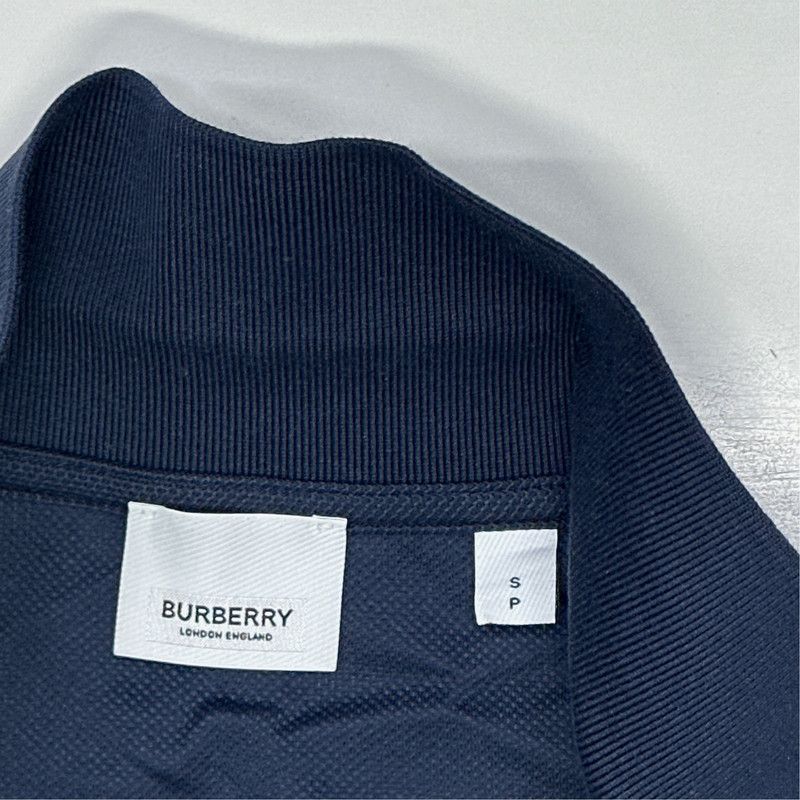 Burberry Burberry SS24 Navy Logo Embroidered Polo Shirt 0079 Size US S / EU 44-46 / 1 - 2 Thumbnail