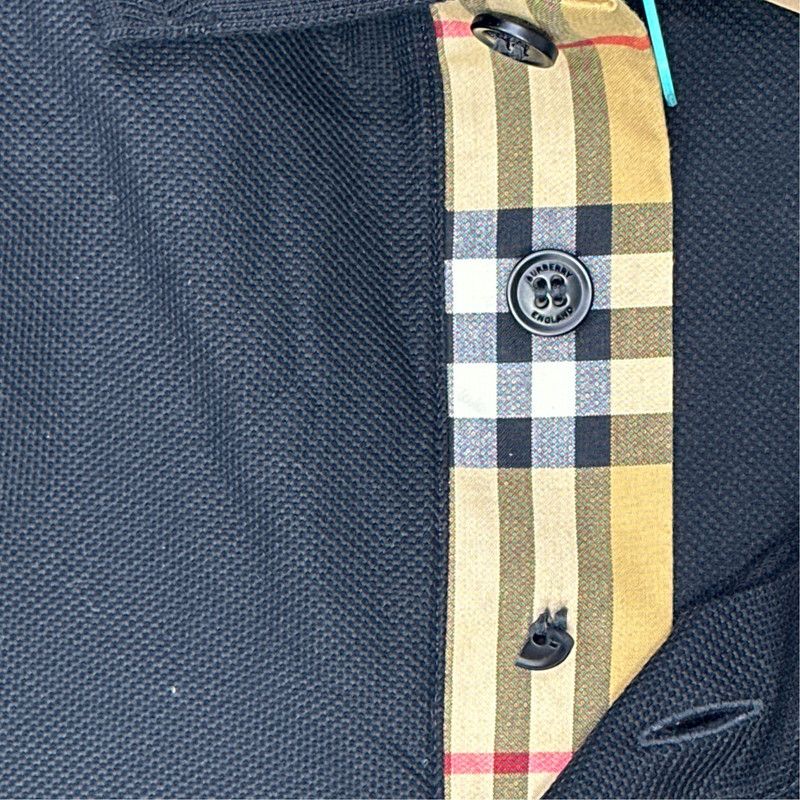 Burberry Burberry Black Long Sleeve Polo Shirt 0079 Size US M / EU 48-50 / 2 - 4 Thumbnail