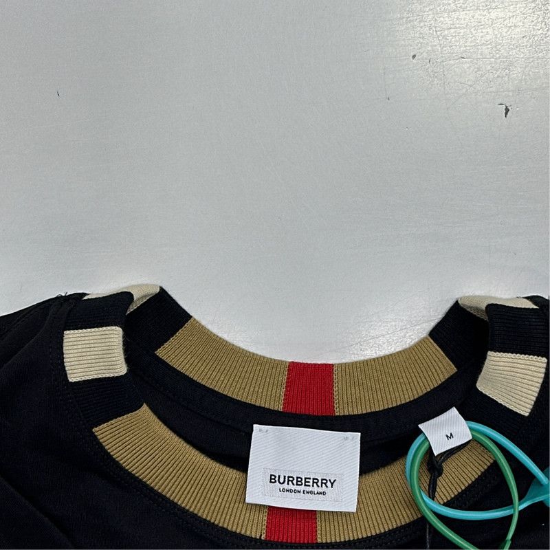 Burberry Burberry Black Short Sleeve Logo T-shirt for Men 0079 Size US M / EU 48-50 / 2 - 4 Thumbnail