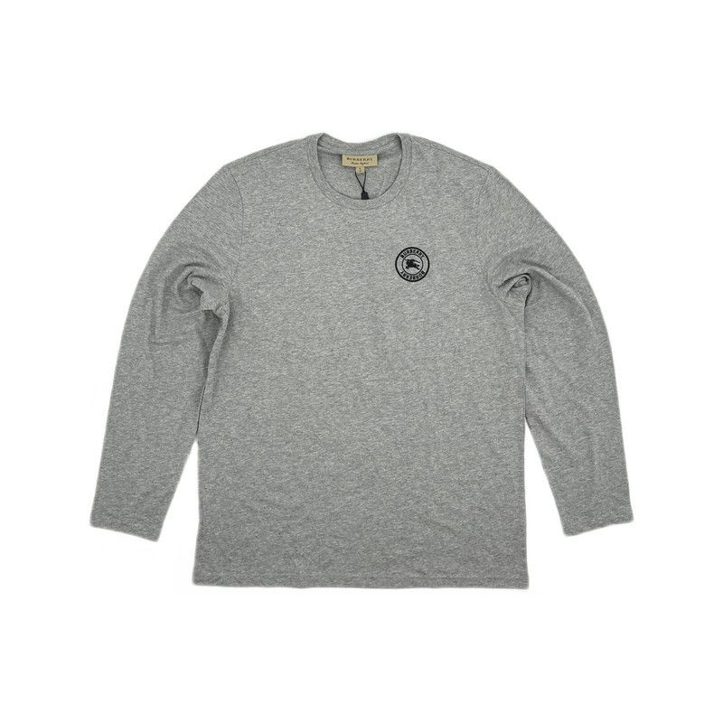 Burberry Burberry Gray Long Sleeve Crew Neck T-Shirt 0079 Size US XL / EU 56 / 4 - 3 Thumbnail