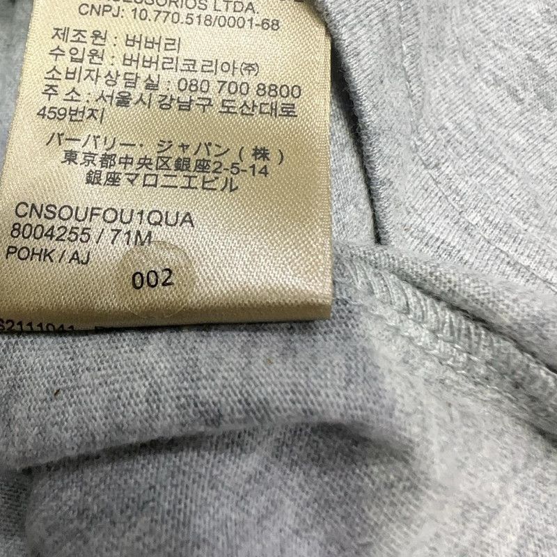 Burberry Burberry Gray Long Sleeve Crew Neck T-Shirt 0079 Size US XL / EU 56 / 4 - 5 Thumbnail