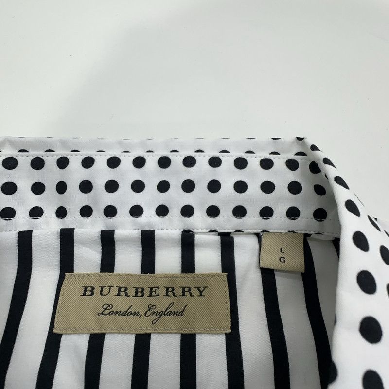 Burberry Burberry Classic Casual Black and White Striped Shirt 0079 Size US L / EU 52-54 / 3 - 5 Thumbnail