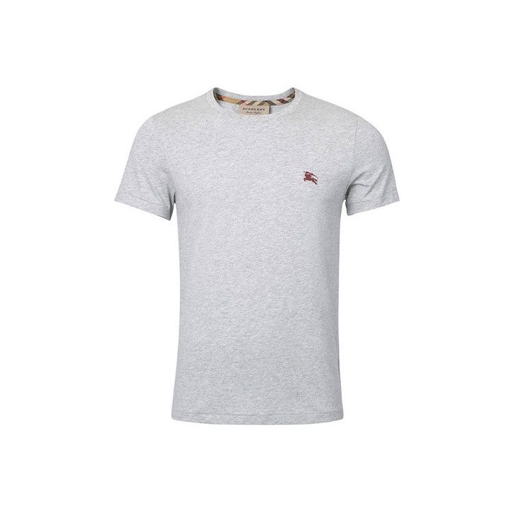 Burberry Burberry Gray Short Sleeve Embroidered T-Shirt 0079 Size US S / EU 44-46 / 1 - 5 Thumbnail