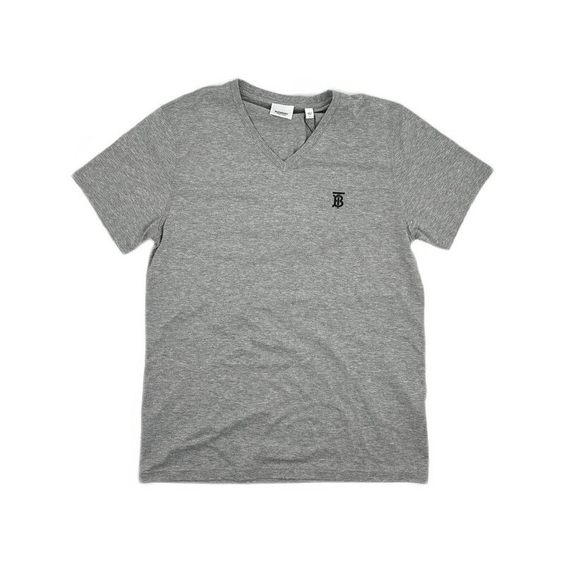 Burberry Burberry Letter Print V-Neck Short Sleeve T-Shirt 0079 Size US M / EU 48-50 / 2 - 12 Thumbnail