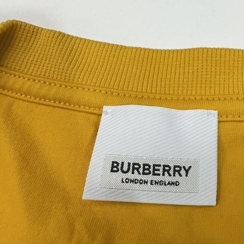 Burberry Burberry Yellow Logo Print Short Sleeve T-Shirt 0079 Size US L / EU 52-54 / 3 - 5 Thumbnail