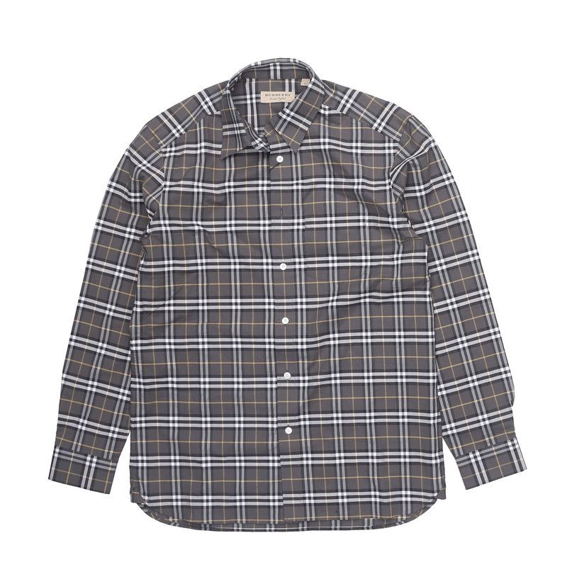 Burberry Burberry Color-Blocked Check Long Sleeve Shirt 0079 Size US XS / EU 42 / 0 - 6 Thumbnail