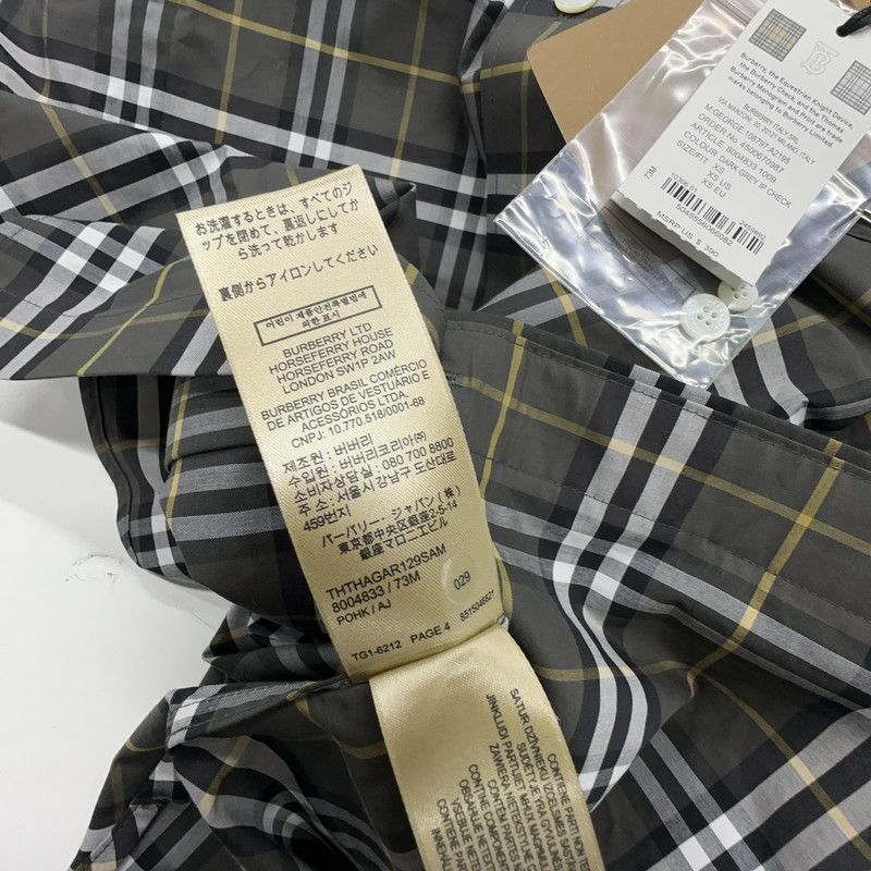 Burberry Burberry Color-Blocked Check Long Sleeve Shirt 0079 Size US XS / EU 42 / 0 - 4 Thumbnail