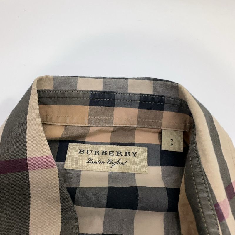 Burberry Burberry Beige Check Long Sleeve Shirt 0079 Size US S / EU 44-46 / 1 - 6 Thumbnail