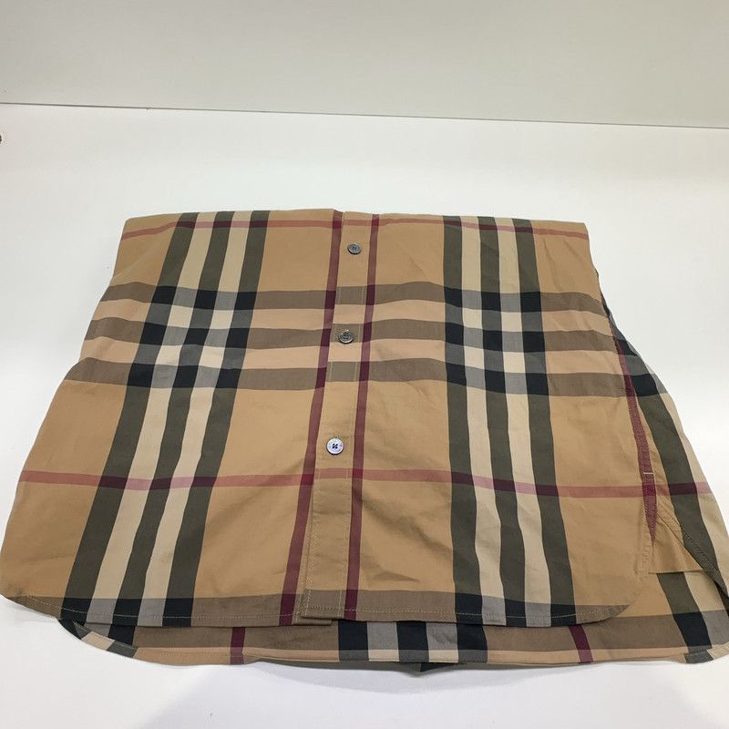 Burberry Burberry Beige Check Long Sleeve Shirt 0079 Size US S / EU 44-46 / 1 - 5 Thumbnail