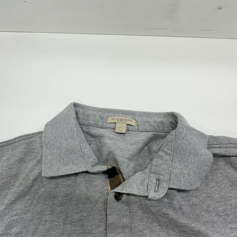 Burberry Burberry Classic Logo Gray Polo Shirt 0079 Size US XL / EU 56 / 4 - 2 Thumbnail
