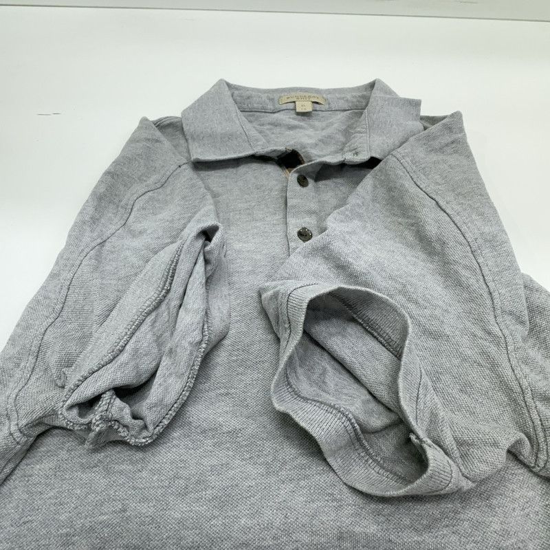 Burberry Burberry Classic Logo Gray Polo Shirt 0079 Size US XL / EU 56 / 4 - 4 Thumbnail