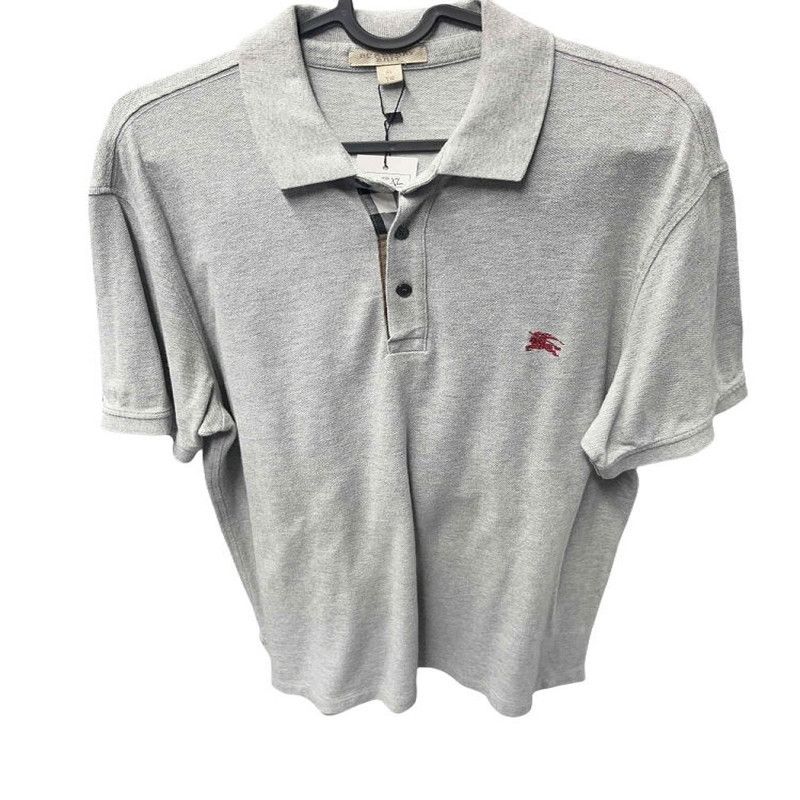 Burberry Burberry Classic Logo Gray Polo Shirt 0079 Size US XL / EU 56 / 4 - 7 Thumbnail