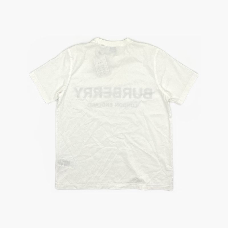 Burberry Burberry White Logo Short Sleeve T-Shirt 0079 Size US M / EU 48-50 / 2 - 6 Thumbnail