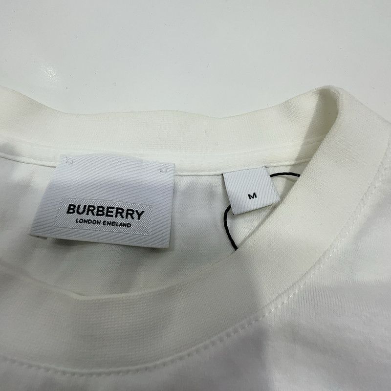 Burberry Burberry White Logo Short Sleeve T-Shirt 0079 Size US M / EU 48-50 / 2 - 11 Thumbnail