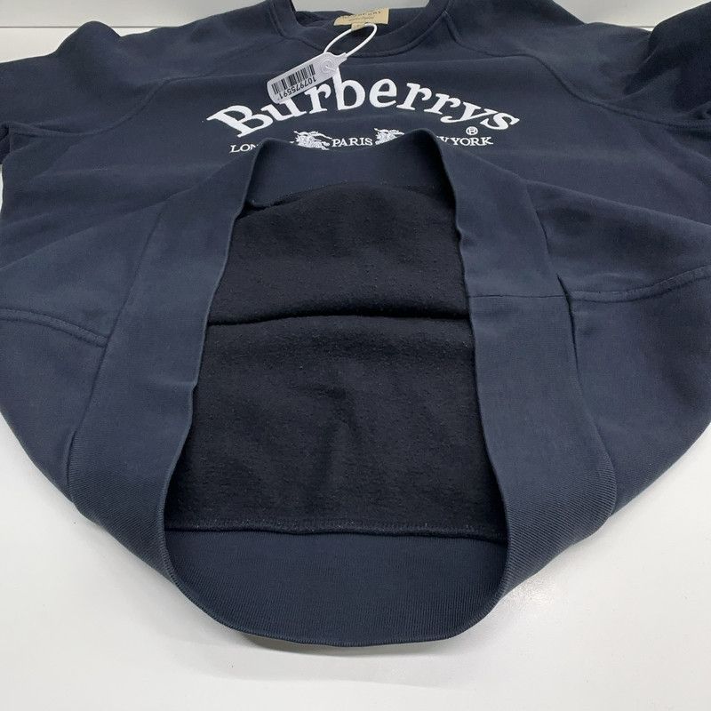 Burberry Burberry Navy Blue Logo Embroidered Sweatshirt 0079 Size US M / EU 48-50 / 2 - 7 Thumbnail