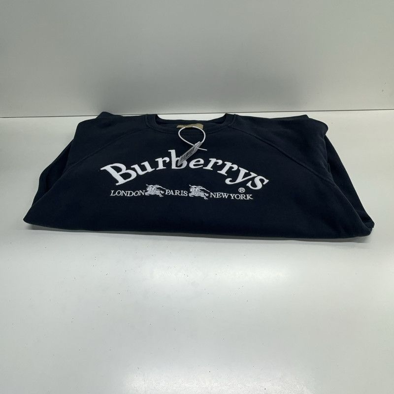 Burberry Burberry Navy Blue Logo Embroidered Sweatshirt 0079 Size US M / EU 48-50 / 2 - 11 Thumbnail