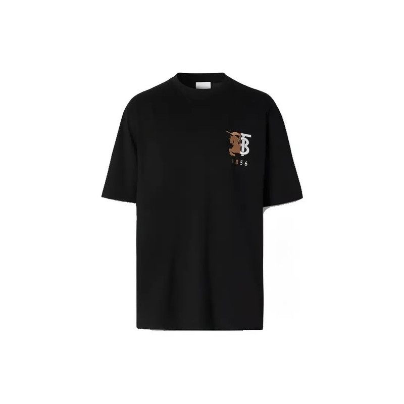Burberry Burberry Black Short Sleeve Horse T-Shirt 0079 Size US M / EU 48-50 / 2 - 3 Thumbnail