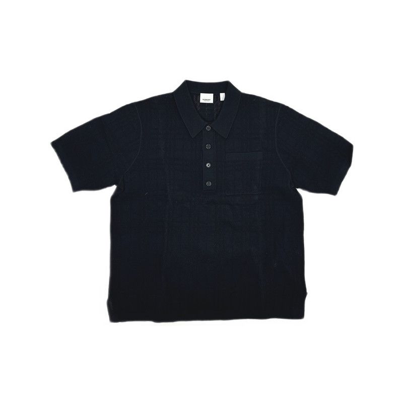 Burberry Burberry Black Cotton Polo Shirt for Men 0079 Size US L / EU 52-54 / 3 - 3 Thumbnail