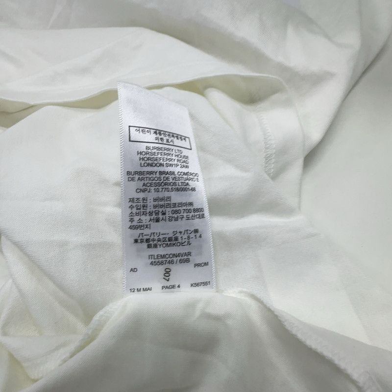 Burberry Burberry White Graphic Short Sleeve T-Shirt 0079 Size US L / EU 52-54 / 3 - 12 Thumbnail