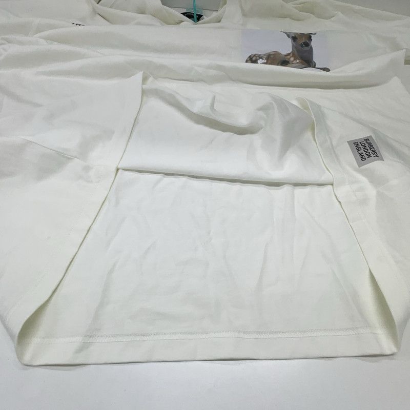 Burberry Burberry White Graphic Short Sleeve T-Shirt 0079 Size US L / EU 52-54 / 3 - 9 Thumbnail
