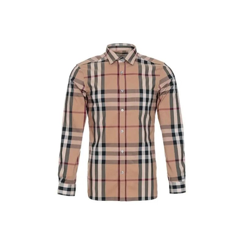 Burberry Burberry Check Long Sleeve Button-Up Shirt 0079 Size US M / EU 48-50 / 2 - 8 Thumbnail