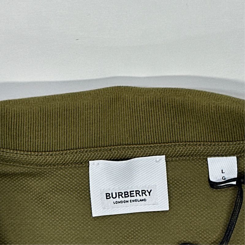 Burberry Burberry Military Green Short Sleeve Polo Shirt 0079 Size US L / EU 52-54 / 3 - 2 Thumbnail
