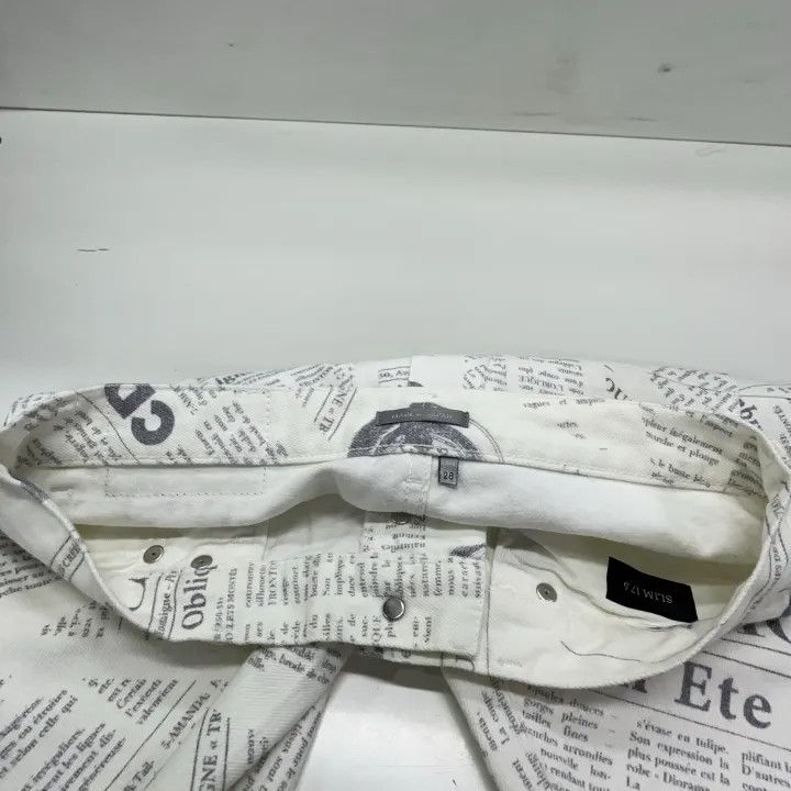 Dior Dior Printed White Denim Pants Unisex 0079 Size US 28 / EU 44 - 6 Thumbnail