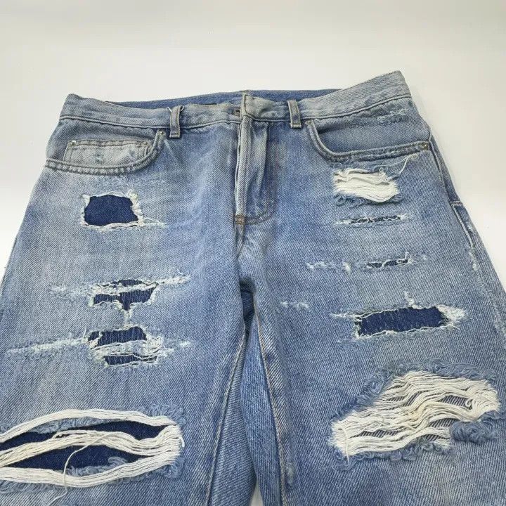 Dior Dior Distressed Blue Denim Jeans 0079 Size US 29 - 7 Thumbnail