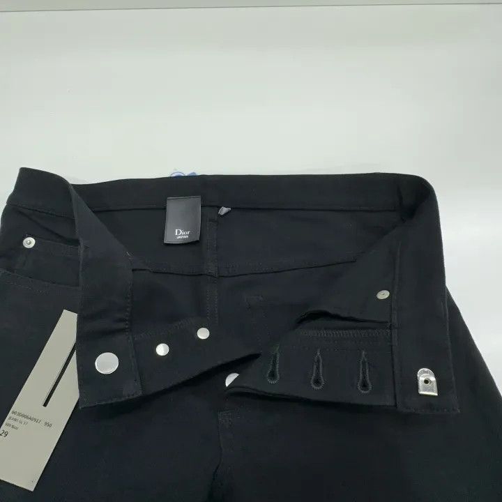 Dior Dior Slim Fit Black Denim Pants for Men 0079 Size US 29 - 10 Thumbnail