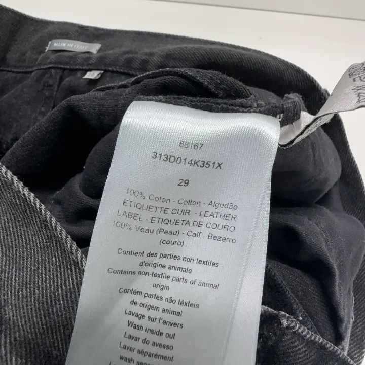 Dior Dior Black Zippered Denim Pants for Men 0079 Size US 29 - 5 Thumbnail