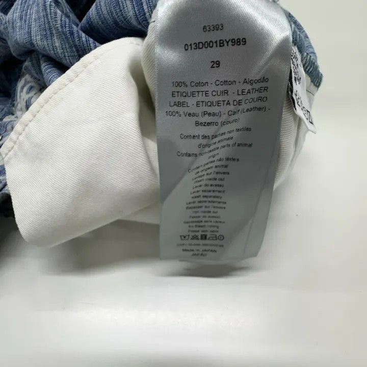 Dior Dior Blue Floral Slim Fit Denim Pants 0079 Size US 29 - 4 Thumbnail
