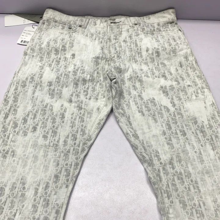 Dior Dior Logo Print Slim Fit Jeans for Men 0079 Size US 30 / EU 46 - 10 Thumbnail