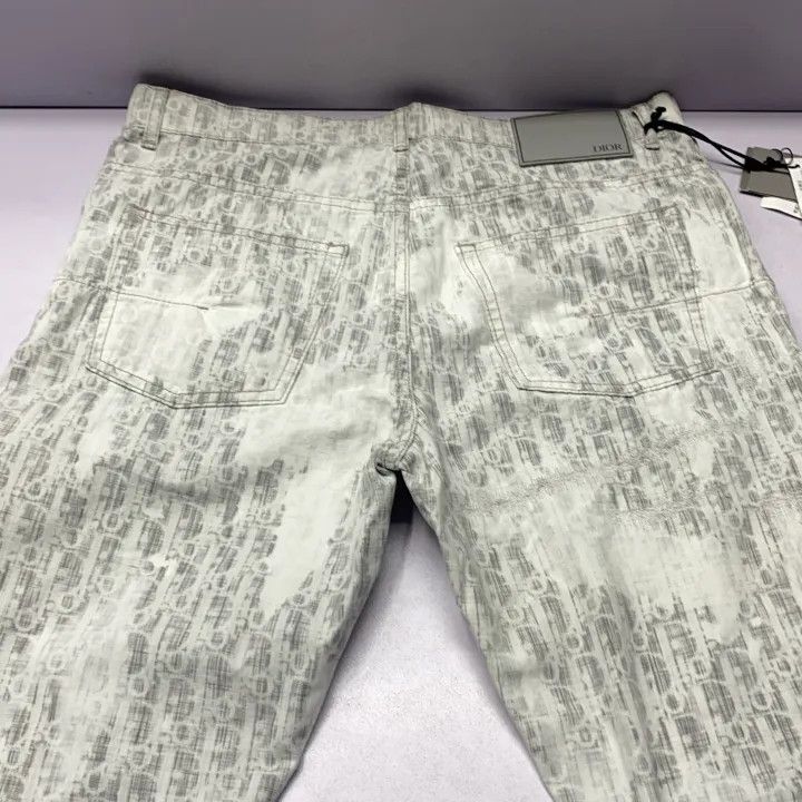 Dior Dior Logo Print Slim Fit Jeans for Men 0079 Size US 30 / EU 46 - 7 Thumbnail