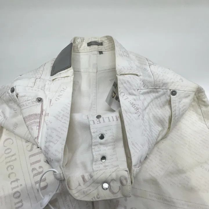 Dior Dior White Graphic Print Jeans 0079 Size US 31 - 7 Thumbnail