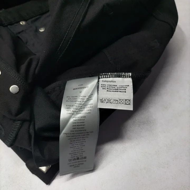 Dior Dior Casual Solid Color Black Jeans 0079 Size US 31 - 3 Thumbnail