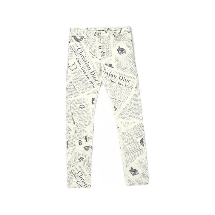 Dior Dior Printed Denim Pants for Women and Men 0079 Size US 31 - 2 Thumbnail