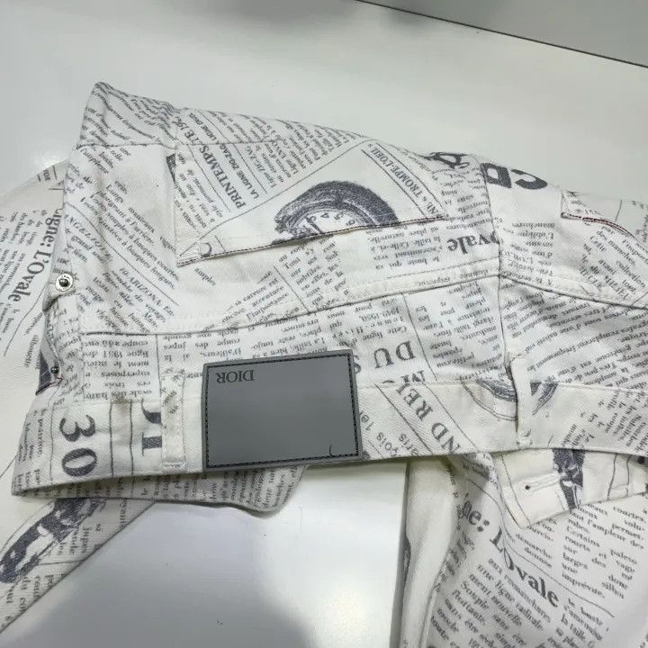 Dior Dior Printed Denim Pants for Women and Men 0079 Size US 31 - 6 Thumbnail