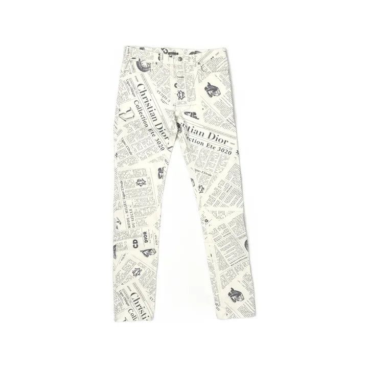 Dior Dior Printed Denim Pants for Unisex 0079 Size US 31 - 2 Thumbnail